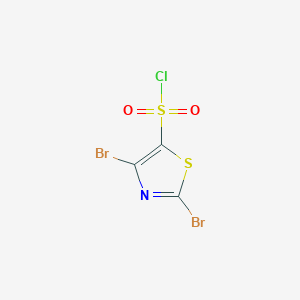 molecular formula C3Br2ClNO2S2 B8400128 2,4-Dibromothiazole-5-sulfonyl chloride 