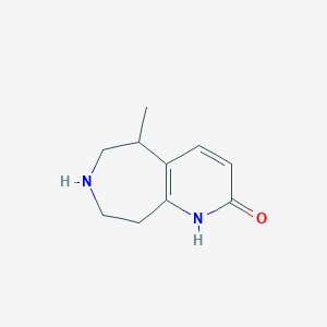 molecular formula C10H14N2O B8400143 5-Methyl-6,7,8,9-tetrahydro-5H-pyrido[2,3-d]azepin-2-ol 
