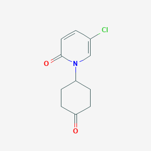 molecular formula C11H12ClNO2 B8400202 1-(4-oxo-cyclohexyl)-5-chloro-1H-pyridin-2-one 