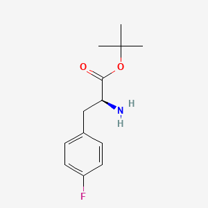 molecular formula C13H18FNO2 B8400216 4-Fluorophenylalanine tert-butyl ester 