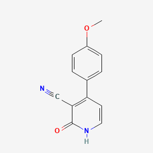 molecular formula C13H10N2O2 B8400235 4-(4-Methoxyphenyl)-2-oxo-1,2-dihydropyridine-3-carbonitrile 