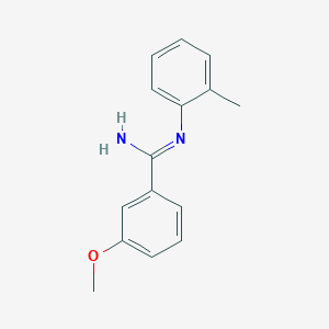molecular formula C15H16N2O B8400242 3-methoxy-N-(o-tolyl)benzimidamide 