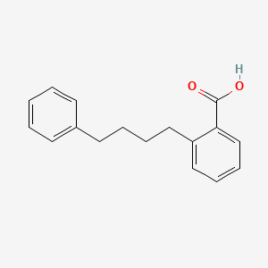 molecular formula C17H18O2 B8400247 2-(4-Phenylbutyl)benzoic acid 