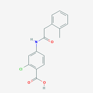 molecular formula C16H14ClNO3 B8400255 2-Chloro-4-[(2-methylbenzyl)carbonylamino]benzoic acid 