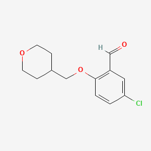 5-Chloro-2-(tetrahydro-pyran-4-yl-methoxy)-benzaldehyde