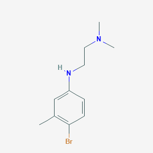 molecular formula C11H17BrN2 B8400296 N'-(4-bromo-3-methyl-phenyl)-N,N-dimethyl-ethane-1,2-diamine 