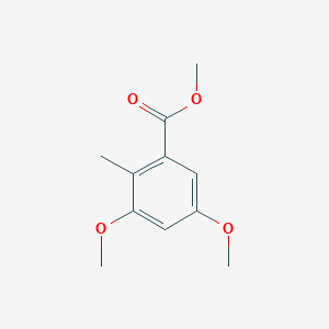 molecular formula C11H14O4 B8400327 Benzoic acid, 3,5-dimethoxy-2-methyl-, methyl ester CAS No. 52344-94-2