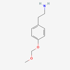 molecular formula C10H15NO2 B8400380 4-Methoxymethoxyphenethylamine 