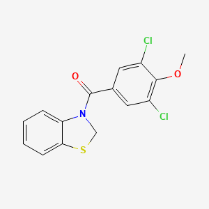 molecular formula C15H11Cl2NO2S B8400403 Benzo[d]thiazol-3(2H)-yl(3,5-dichloro-4-methoxyphenyl)methanone 