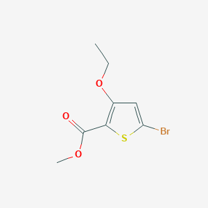 molecular formula C8H9BrO3S B8400493 Methyl 5-bromo-3-ethoxythiophene-2-carboxylate 