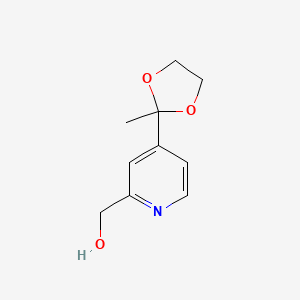 [4-(2-Methyl-[1,3]dioxolan-2-yl)-pyridin-2-yl]-methanol