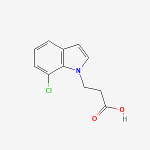 molecular formula C11H10ClNO2 B8400505 3-(7-chloro-1H-indol-1-yl)propanoic acid 