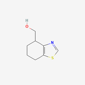 molecular formula C8H11NOS B8400537 4,5,6,7-Tetrahydrobenzothiazole-4-methanol 
