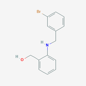 molecular formula C14H14BrNO B8400570 [2-(3-Bromo-benzylamino)-phenyl]-methanol 