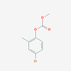 molecular formula C9H9BrO3 B8400618 4-Bromo-2-methylphenyl methyl carbonate 
