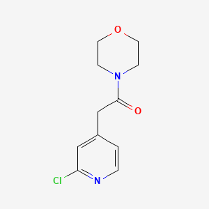 molecular formula C11H13ClN2O2 B8400625 2-(2-Chloropyridin-4-yl)-1-(morpholin-4-yl)ethanone 