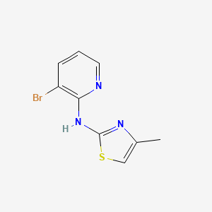 molecular formula C9H8BrN3S B8400627 3-bromo-N-(4-methylthiazol-2-yl)pyridin-2-amine 