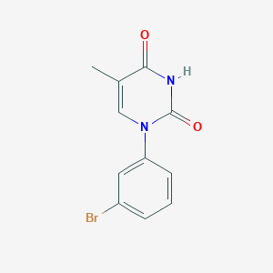 molecular formula C11H9BrN2O2 B8400667 1-(3-bromophenyl)-5-methylpyrimidine-2,4(1H,3H)-dione 