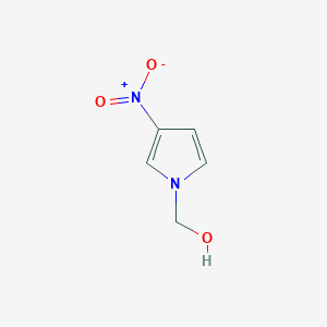 molecular formula C5H6N2O3 B8400740 1-hydroxymethyl-3-nitro-1H-pyrole 