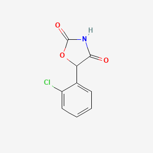 molecular formula C9H6ClNO3 B8400783 5-(2-Chlorophenyl)oxazolidine-2,4-dione 