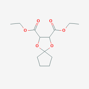 molecular formula C13H20O6 B8400809 diethyl 1,4-dioxaspiro[4.4]nonane-2,3-dicarboxylate CAS No. 6946-61-8