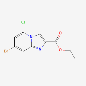 molecular formula C10H8BrClN2O2 B8400831 Ethyl 7-bromo-5-chloro-imidazo[1,2-a]pyridine-2-carboxylate 