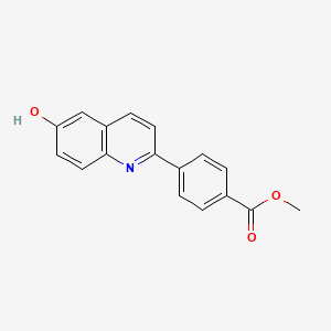 molecular formula C17H13NO3 B8400845 Methyl 4-(6-hydroxyquinolin-2-yl)benzoate 