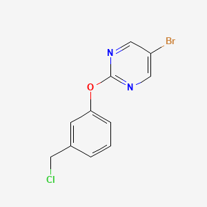 5-Bromo-2-(3-(chloromethyl)phenoxy)pyrimidine