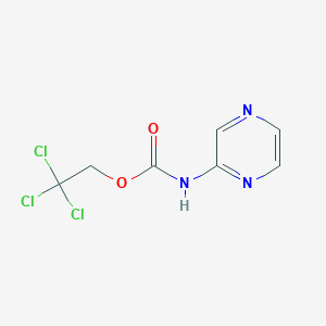 2,2,2-Trichloroethyl pyrazin-2-ylcarbamate