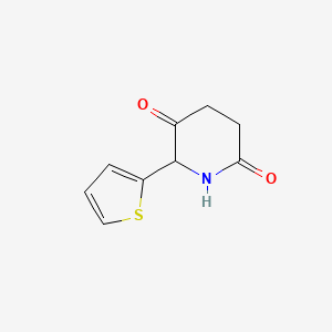 molecular formula C9H9NO2S B8400871 2,5-Dioxo-6-thienylpiperidine 
