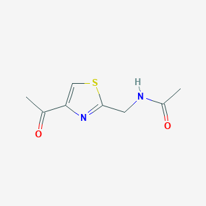 molecular formula C8H10N2O2S B8400877 4-Acetyl-2-(acetylaminomethyl)thiazole 