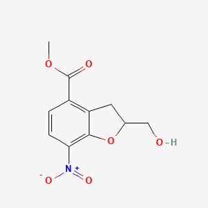 Methyl 2-(hydroxymethyl)-7-nitro-2,3-dihydrobenzofuran-4-carboxylate