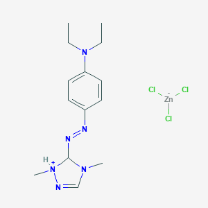 B084009 5-[[4-(diethylamino)phenyl]azo]-1,4-dimethyl-1H-1,2,4-triazolium trichlorozincate(1-) CAS No. 14970-39-9