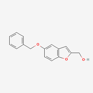 molecular formula C16H14O3 B8400910 (5-Benzyloxy-benzofuran-2-yl)-methanol 