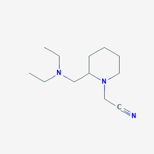 molecular formula C12H23N3 B8400932 2-[2-[(Diethylamino)methyl]-piperidin-1-yl]acetonitrile 