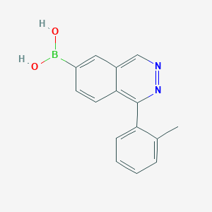 molecular formula C15H13BN2O2 B8400951 1-o-Tolylphthalazin-6-ylboronic acid 