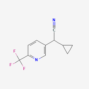 molecular formula C11H9F3N2 B8400983 Cyclopropyl-(6-trifluoromethyl-pyridin-3-yl)-acetonitrile 