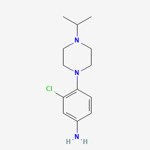 molecular formula C13H20ClN3 B8401011 3-Chloro-4-(4-isopropyl-piperazin-1-yl)-phenylamine 