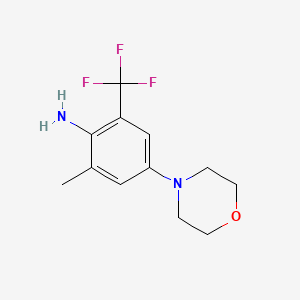 Benzenamine, 2-methyl-4-(4-morpholinyl)-6-(trifluoromethyl)-
