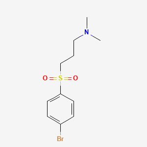 molecular formula C11H16BrNO2S B8401040 1-[3-(N,N-Dimethylamino)propylsulphonyl]-4-bromobenzene 