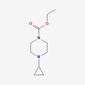 molecular formula C10H18N2O2 B8401058 Ethyl 4-(3-cyclopropyl)-piperazine-1-carboxylate 