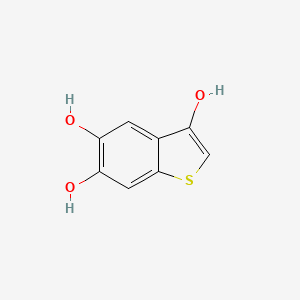 molecular formula C8H6O3S B8401076 3,5,6-Trihydroxybenzo[b]thiophene 