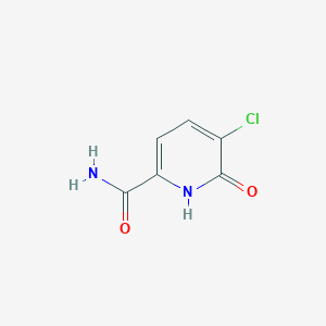 molecular formula C6H5ClN2O2 B8401110 5-Chloro-6-oxo-1,6-dihydropyridine-2-carboxamide 