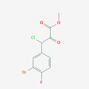 3-(3-Bromo-4-fluoro-phenyl)-3-chloro-2-oxo-propionic acid methyl ester