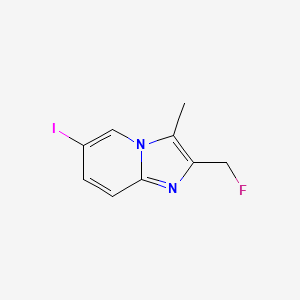 molecular formula C9H8FIN2 B8401169 2-(Fluoromethyl)-6-iodo-3-methylimidazo[1,2-a]pyridine 