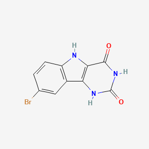 molecular formula C10H6BrN3O2 B8401174 8-bromo-1H-pyrimido[5,4-b]indole-2,4(3H,5H)-dione 
