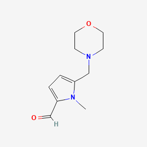 molecular formula C11H16N2O2 B8401232 1-methyl-5-morpholin-4-ylmethyl-1H-pyrrole-2-carbaldehyde 
