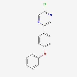 2-Chloro-5-(4-phenoxyphenyl)pyrazine