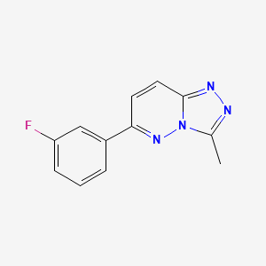 molecular formula C12H9FN4 B8401241 3-Methyl-6-(m-fluorophenyl)-1,2,4-triazolo-[4,3-b]pyridazine 