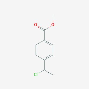 molecular formula C10H11ClO2 B8401260 4-(1-Chloroethyl)benzoic acid methyl ester 